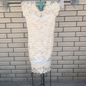 Two Chic Lace & Chiffon Sleeveless Dresses